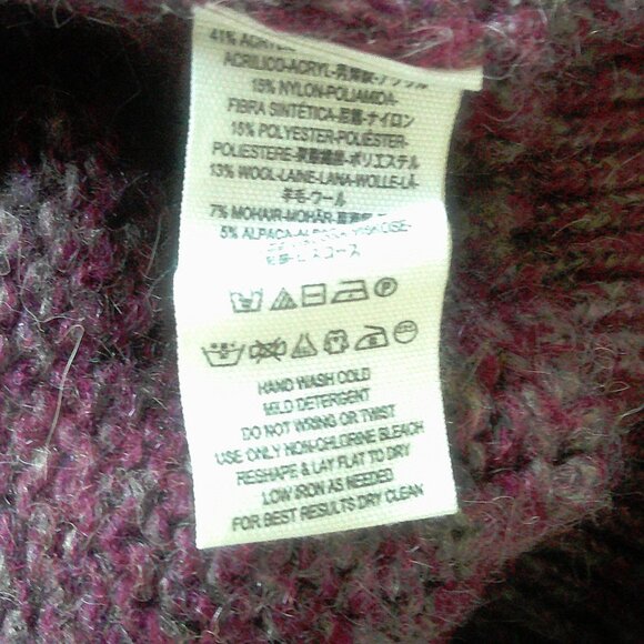 Free People Magenta Heather Faux Wrap Sweater XS - Picture 8 of 9